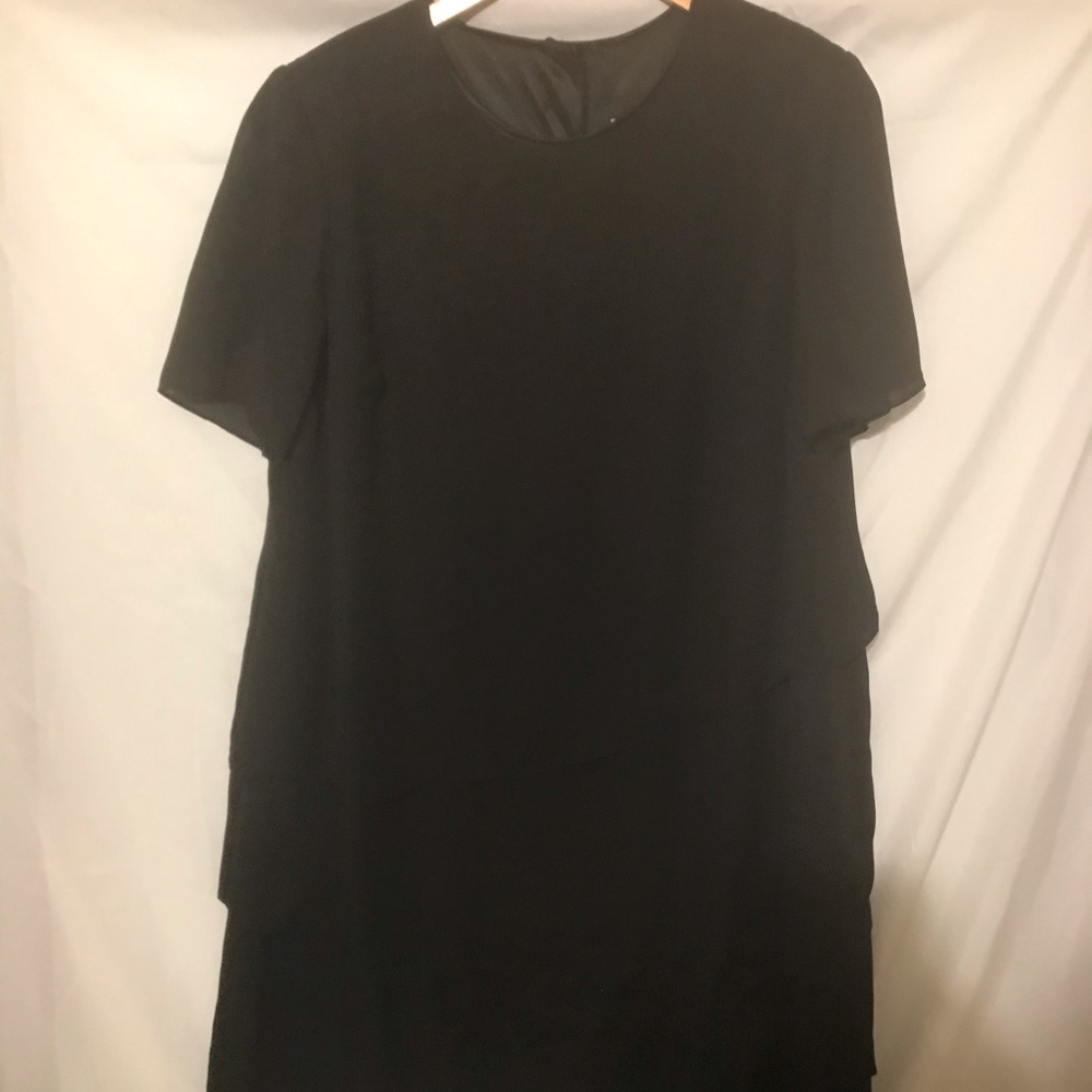 Black two tiered dress